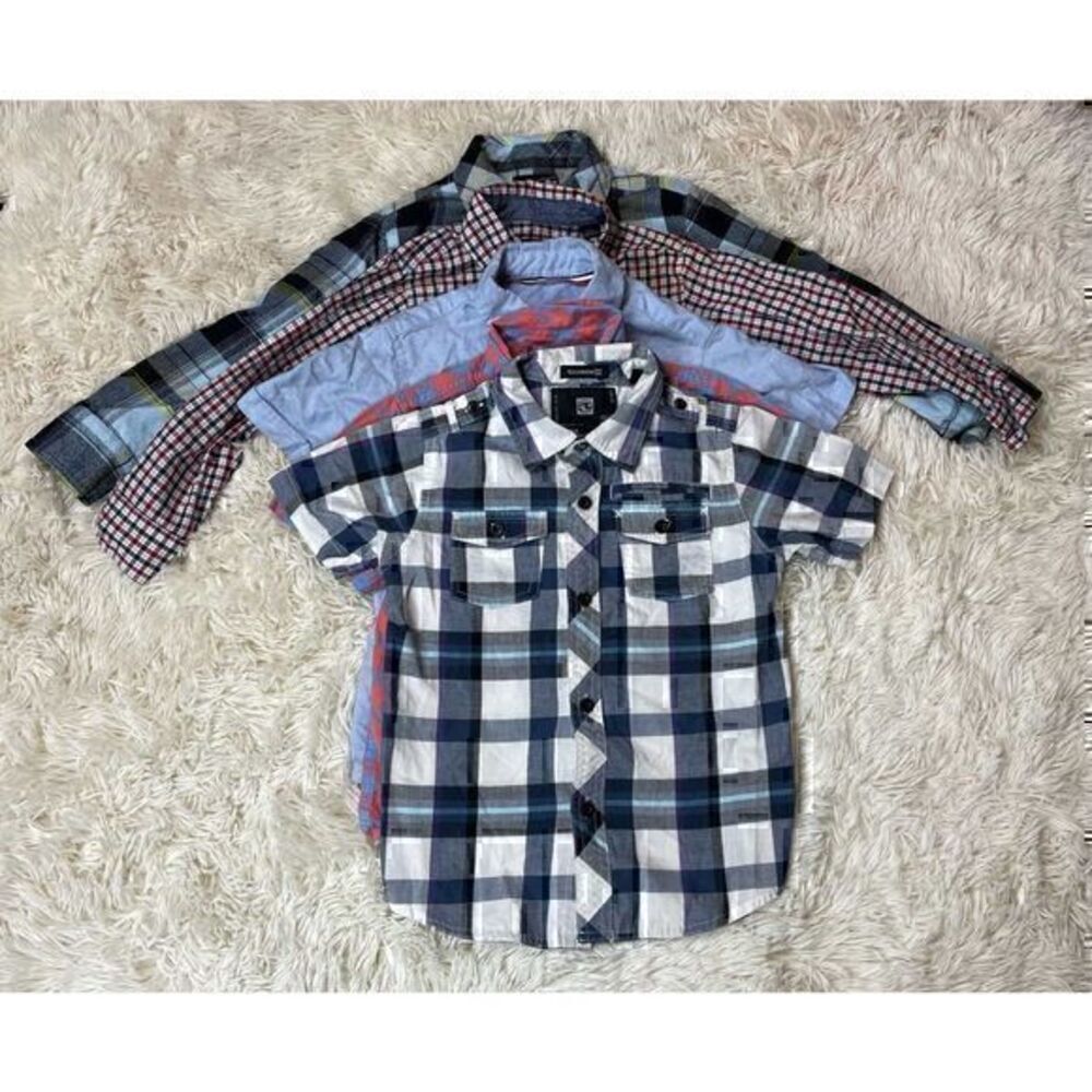 EUC 5 piece boys button up bundle size 4/5 by Volcom, Ben Sherman, French Toast